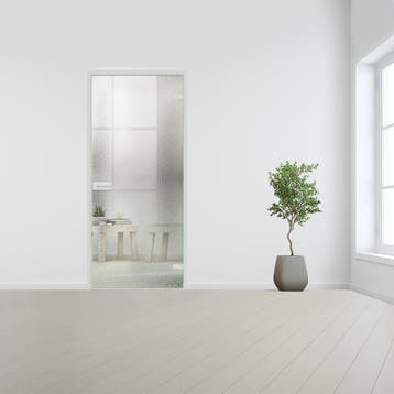 Glazen binnendeur voor stomp kozijn aluminium beslag-Rechtsd, Bricolage & Construction, Vitres, Châssis & Fenêtres, Verzenden