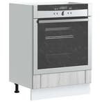vidaXL Ovenkast Lucca bewerkt hout grijs sonoma eiken, Verzenden, Nieuw