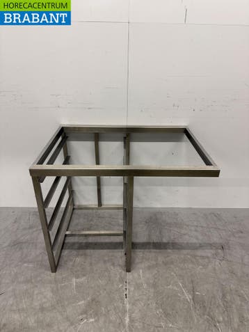Caisson en acier inoxydable avec étagère 86 x 62 x 70,5 cm, Verzenden