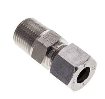 1/2 NPT mâle x 12S Anneau de coupe droit en acier, Verzenden, Nieuw