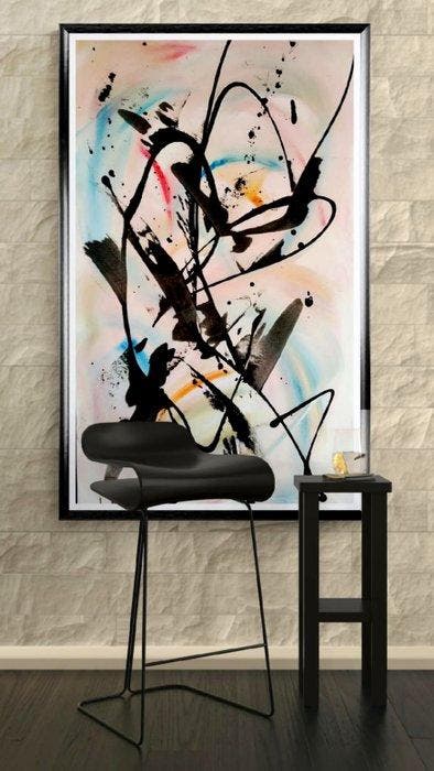 Luc Mora - Free Flow - XXL, Antiquités & Art, Art | Objets design
