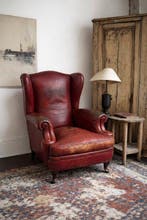 Poltrona Frau - Fauteuil - Dionisio - Cuir - Patine, Antiquités & Art