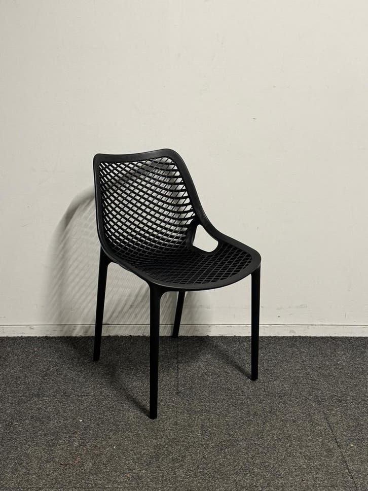 Kantinestoel Airlight - Kunststof - Zwart, Articles professionnels, Aménagement de Bureau & Magasin | Mobilier de bureau & Aménagement