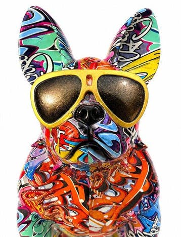 Daluxe Art - 1999 • Banksy Graffiti Dog, Antiek en Kunst, Kunst | Designobjecten