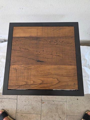 Pezzo unico - Stefano B. - Middentafel - Staal, Teak -