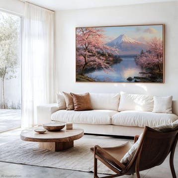 Iconica - Mount Fuji in Sakura Bloom - unique 1/1 XXL (100 x