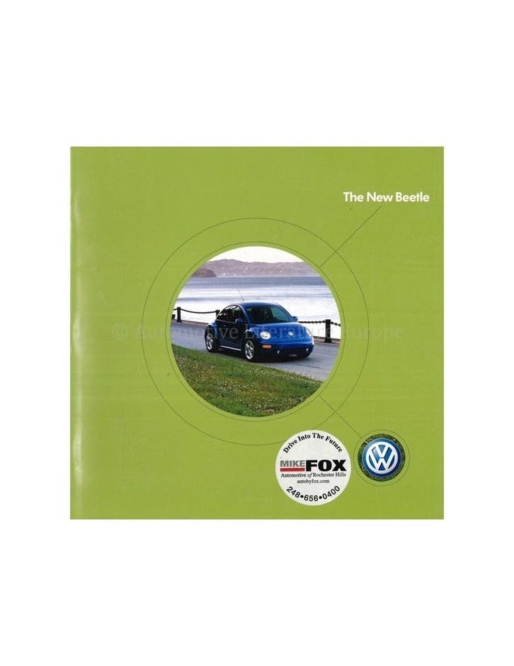 2003 VOLKSWAGEN NEW BEETLE BROCHURE ENGELS (USA), Boeken, Auto's | Folders en Tijdschriften