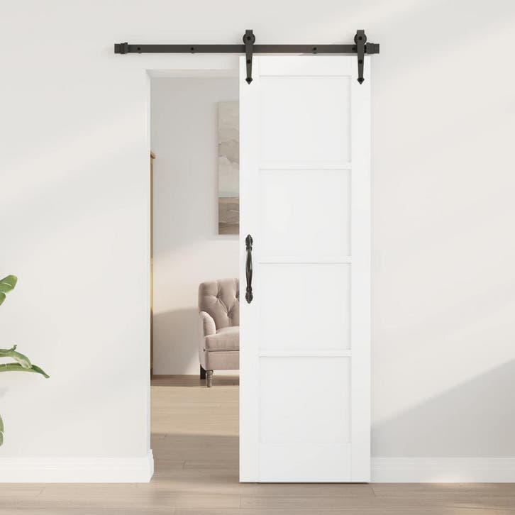 vidaXL Interne Deur Wit 61 x 198,5 cm Multiplex, Doe-het-zelf en Bouw, Deuren en Vliegenramen, Nieuw, Verzenden
