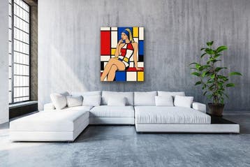 Eric Brumette - GIRL WITH A PEARL EARRING BY MONDRIAN -