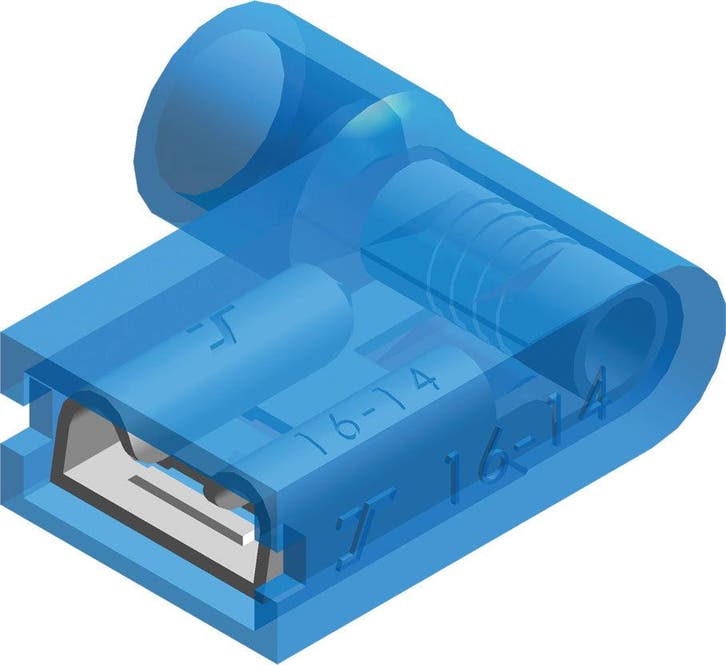 Conex Geïsoleerde Rechte Hoek Spade Connector 1.5-2.5mm² -, Bricolage & Construction, Électricité & Câbles, Envoi