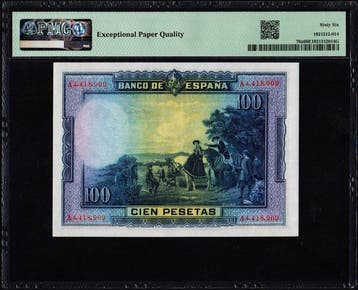 Spanje. - 100 Pesetas - 1928 (ND 1937) - Pick 76a (Zonder, Postzegels en Munten