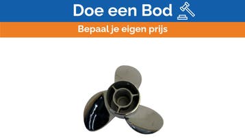 Bieden: Michigan Apollo 3-Blade Stainless Steel Propeller 1, Watersport en Boten, Ophalen of Verzenden, Nieuw