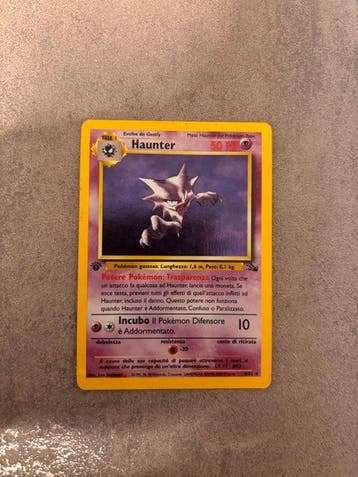 Pokémon - 1 Card - Haunter Foil, Première édition, Holo, Hobby & Loisirs créatifs