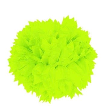 Pompon Neon Groen 30cm, Verzenden, Nieuw