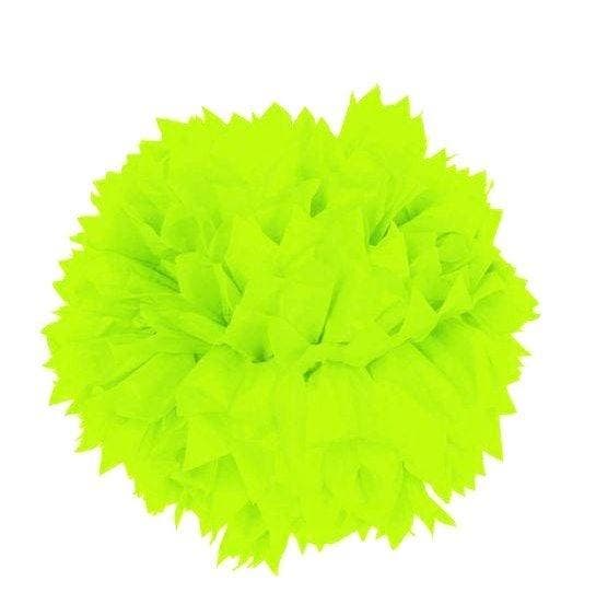 Pompon Neon Groen 30cm, Hobby en Vrije tijd, Feestartikelen, Nieuw, Verzenden