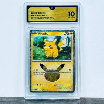 Pokémon Graded card - Pikachu 023 - 30th Anniversary –, Nieuw