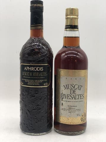 Mixed lot of 2 x 75cl Muscat de Rivesaltes (wit), Verzamelen, Wijnen, Ophalen of Verzenden, Nieuw, Frankrijk, Witte wijn
