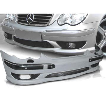 Pare Chocs Frontal Pour Mercedes W203 00-04 Look Amg Pdc Sra, Autos : Pièces & Accessoires, Verzenden