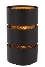 Lucide ROSAS - Tafellamp - Ø 16 cm - 1xE27 - Zwart, Verzenden