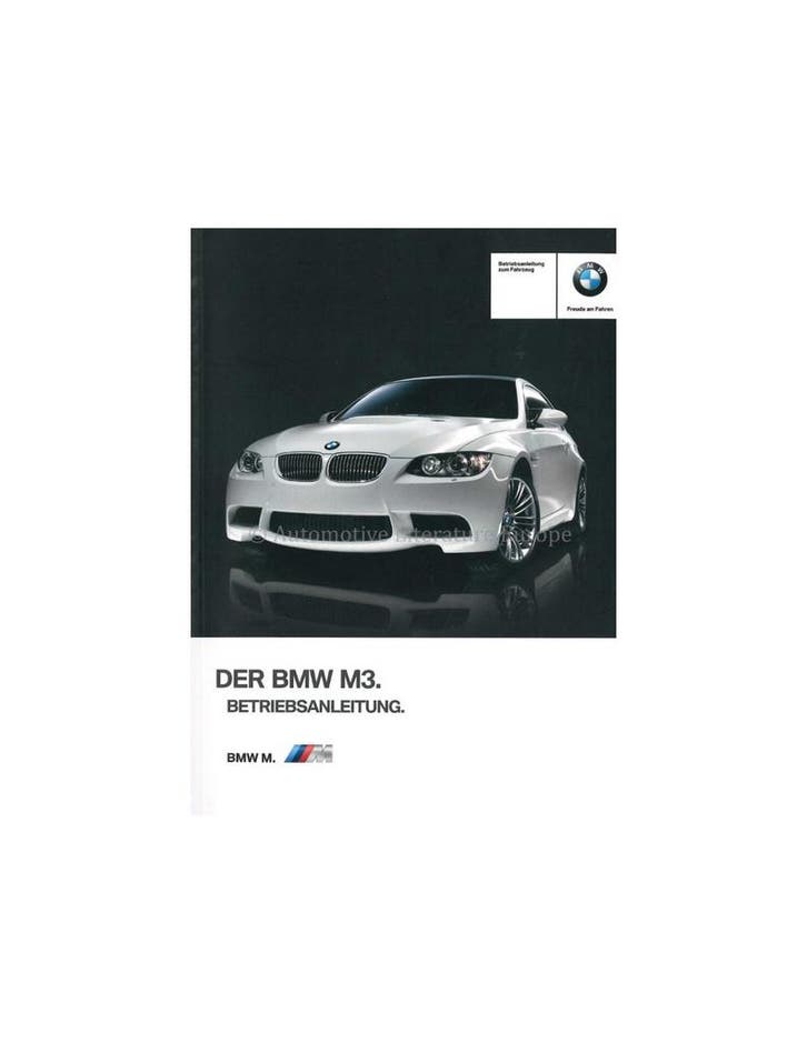 2012 BMW M3 INSTRUCTIEBOEKJE DUITS, Autos : Divers, Modes d'emploi & Notices d'utilisation