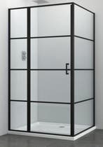 SALE - Rana 120 x 90 -  Mat zwart - Douchecabine  -, Ophalen of Verzenden, Nieuw