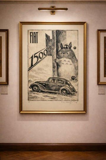 Emma Wildfang - Totoro in Turin - Series : Remixed Icons -