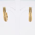 Boucles doreilles - 18 carats Or jaune Diamant (Naturelle), Nieuw