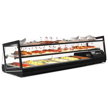 Tapasvitrine | KUBE | Zwart | 6x 1/3 GN | +2°C/+6°C |, Verzenden, Nieuw in verpakking