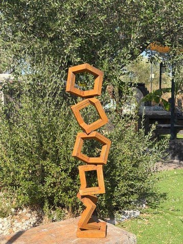 Ana Lucia B.M - Sculpture Corten - XXL - NO Reserve
