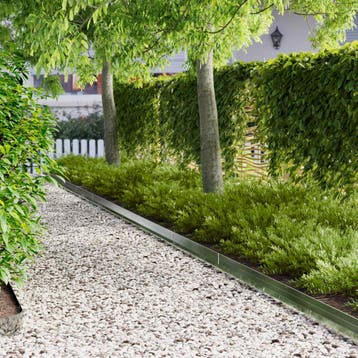 vidaXL Gazonrand 10 pcs 100 x 10 x 8 cm Staal Zilverkleurig, Tuin en Terras, Bielzen en Borduren, Verzenden, Nieuw