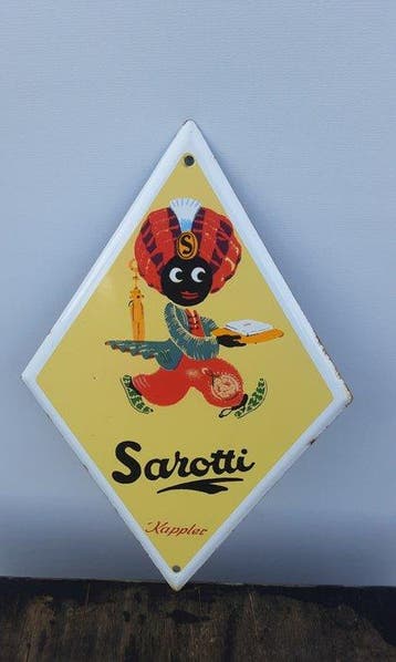 Sarotti-Mohr - Emaillerie belge - Reclamebord - Emaille