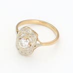 Bague - 18 carats Or jaune Diamant (Naturelle), Bijoux, Sacs & Beauté
