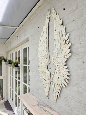 Figure - Figuur - Angel wings - XL - 103 cm (2) - Staal -