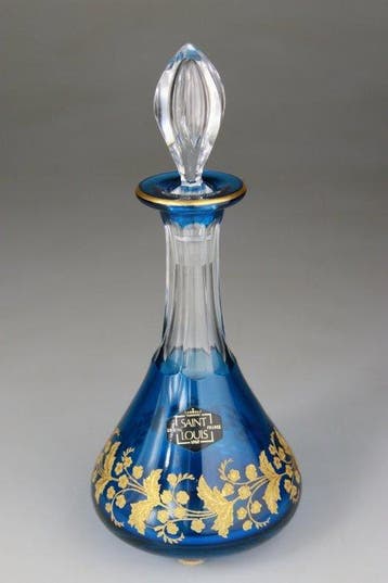 Saint Louis - Carafe - Cristal - Dorure - Flacon a Liqueur, Antiek en Kunst