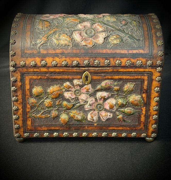 Cercueil - Feuille de bronze émaillée - Feuille de bronze, Antiquités & Art, Art | Objets design