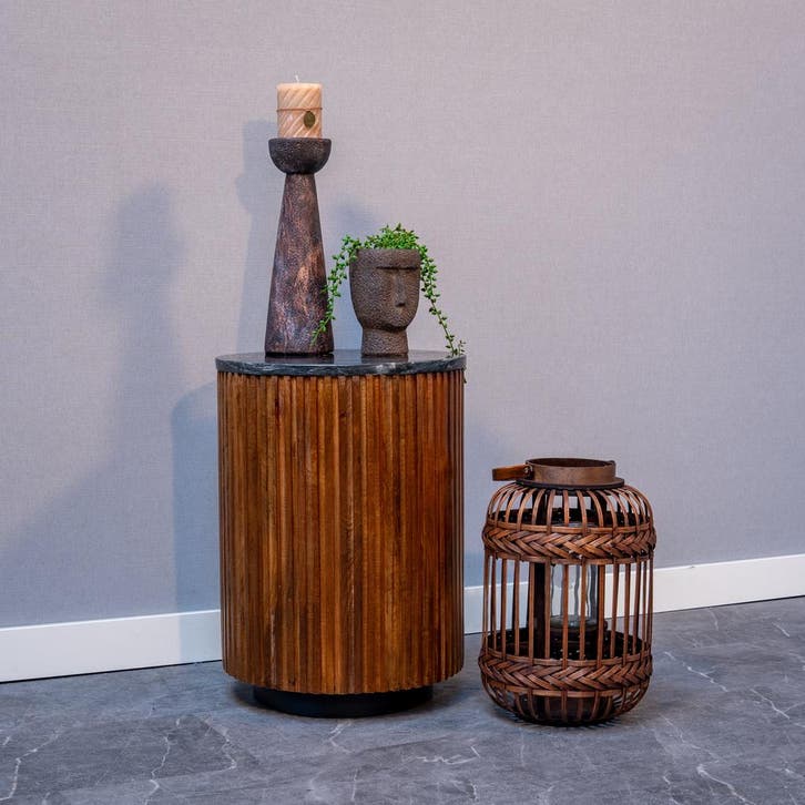 Salontafel Mangohout Rond Levi 40 cm, Maison & Meubles, Tables | Tables de salon, Envoi