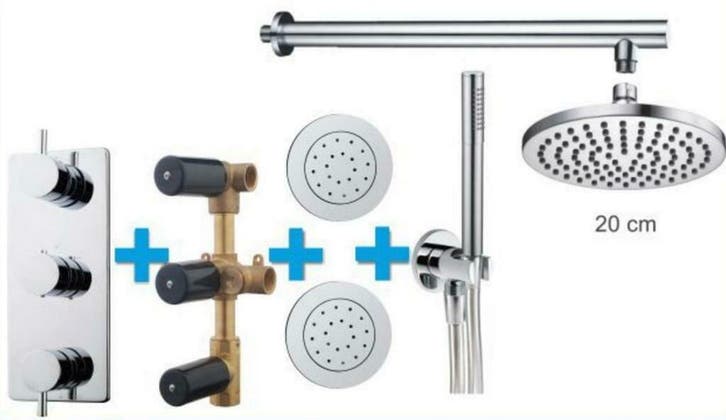 Sanifun Inbouw thermostaat set Nefin 200, Bricolage & Construction, Sanitaire