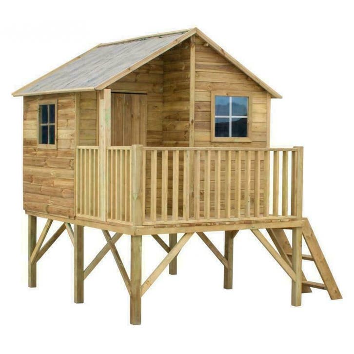 Houten speelhuisje Giraf | Met glijbaan mogelijk |, Enfants & Bébés, Jouets | Extérieur | Aires de jeux, Enlèvement ou Envoi