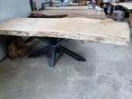 Boomstamtafels, tafelbladen uit boomstam, massief exclusief, Huis en Inrichting, Ophalen, 100 tot 150 cm, Vijf personen of meer