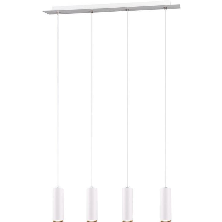 LED Hanglamp Trion Mary - Witte LED Hanglamp met 4 GU10 lich, Maison & Meubles, Lampes | Suspensions, Envoi