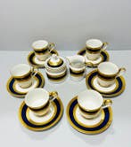 Royal Tettau - Cobalt blue & rich double gold band -, Antiquités & Art