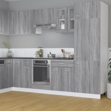 vidaXL Vitrinekast hangend Lyon 60x31x60 cm bewerkt hout, Verzenden, Nieuw