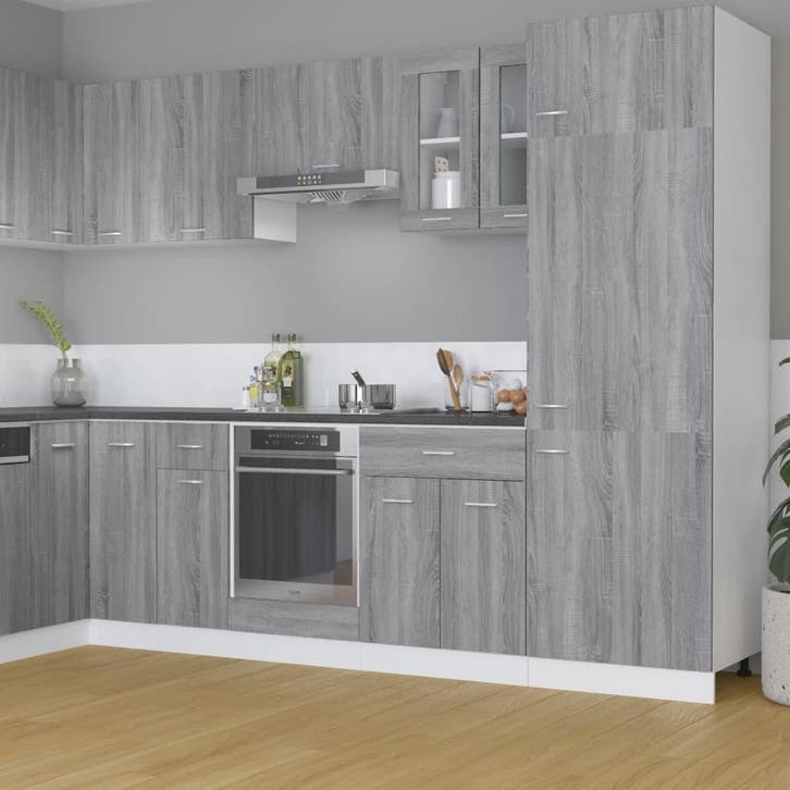 vidaXL Vitrinekast hangend Lyon 60x31x60 cm bewerkt hout, Huis en Inrichting, Kasten | Overige, Nieuw, Verzenden