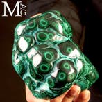 Fascinerend mineraalmonster uit Congo - Malachiet- en