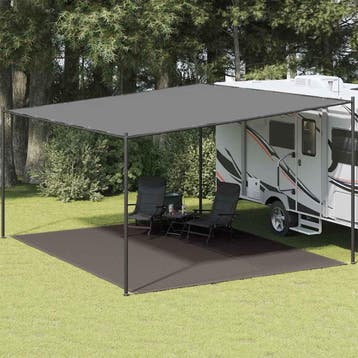 vidaXL Tenttapijt 400x500 cm antracietkleurig, Verzenden, Nieuw
