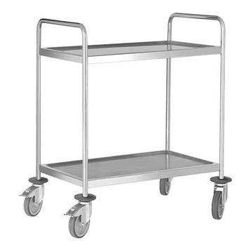 Serveerwagen | RVS | 2 Niveaus (900x500) | 4 Wielen, Verzenden, Nieuw in verpakking