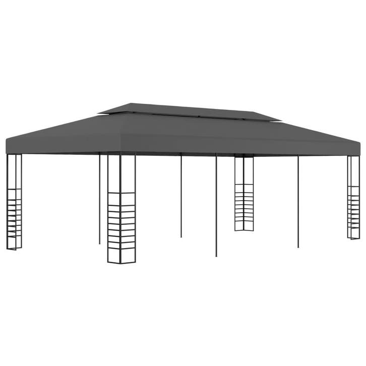 vidaXL Prieel 3x6 m antraciet, Tuin en Terras, Partytenten, Nieuw, Verzenden