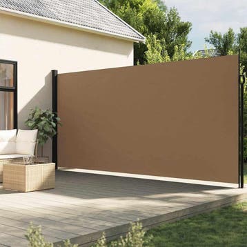 vidaXL Windscherm uittrekbaar 220x500 cm taupe, Verzenden, Nieuw