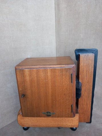 Pendule de cheminée - Art déco - Chêne, Coromandel -