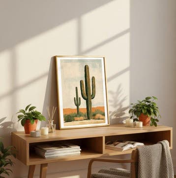 LOCO - SAGUARO DU DÉSERT - 1/5 SIGNÉE COA - 40x60 cm